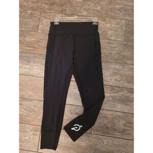 Lululemon X Peloton Black 7/8  Leggings size 8 EUC